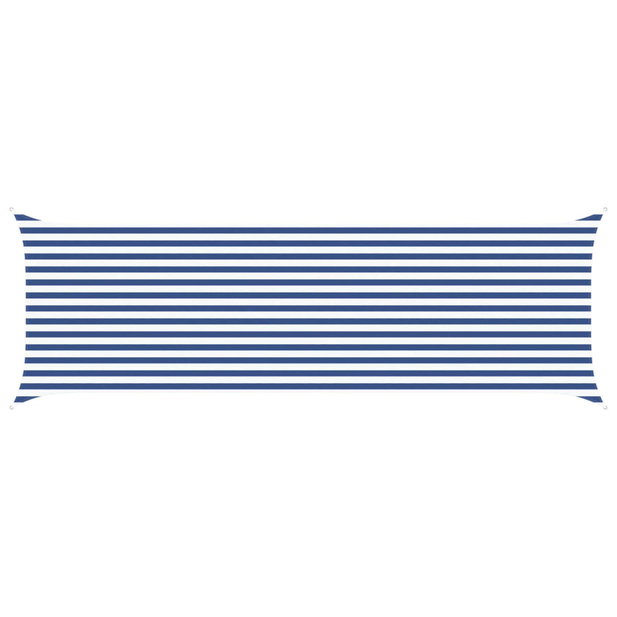 Zonneschaduwzeil Blauw en Wit 6 x 2 m 100% Polyester Oxford