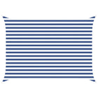 Zonnedoek 3,5 x 2,5 m rechthoekig blauw wit