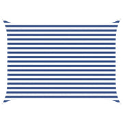 Zonnedoek 3,5 x 2,5 m rechthoekig blauw wit
