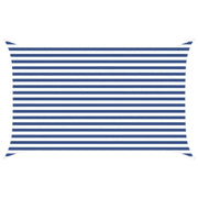 Zonnescherm 4 x 2,5 m blauw wit polyester