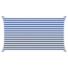 Zonnescherm 4,5 x 2,5 m polyester blauw wit