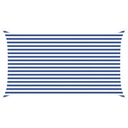 Zonnescherm 4,5 x 2,5 m polyester blauw wit