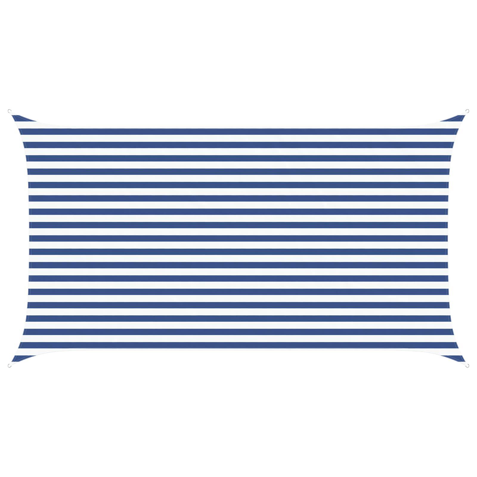 Zonneschaduwzeil Blauw en Wit 4,5 x 2,5 m 100% Polyester Oxford