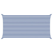 Zonnescherm 5 x 2,5 m blauw wit polyester