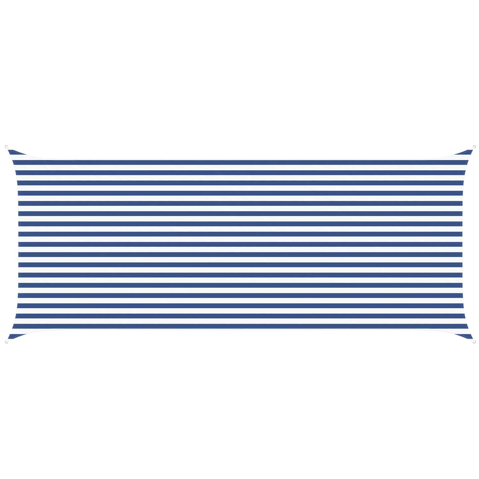 Zonneschaduwzeil Blauw en Wit 6 x 2,5 m 100% Polyester Oxford