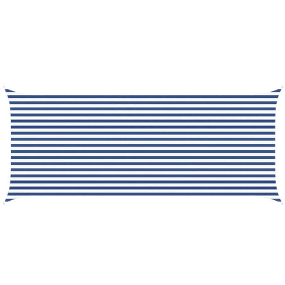 Zonneschaduwzeil Blauw en Wit 6 x 2,5 m 100% Polyester Oxford