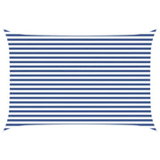 Zonneschermzeil 4,5 x 3 m blauw wit polyester