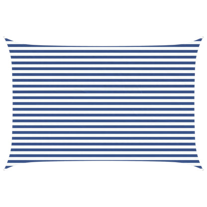 Zonneschaduwzeil Blauw en Wit 4,5 x 3 m 100% Polyester Oxford