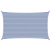 Zonnescherm 5 x 3 m blauw wit polyester