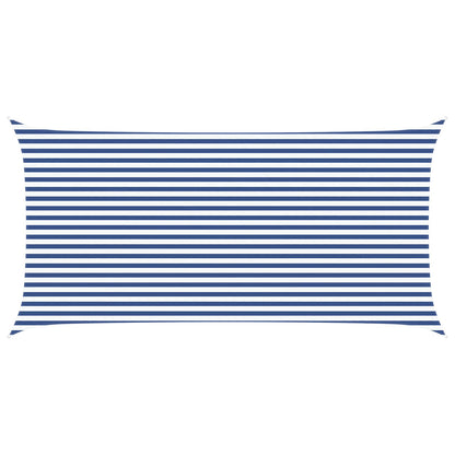 Zonneschaduwzeil Blauw en Wit 6 x 3 m 100% Polyester Oxford
