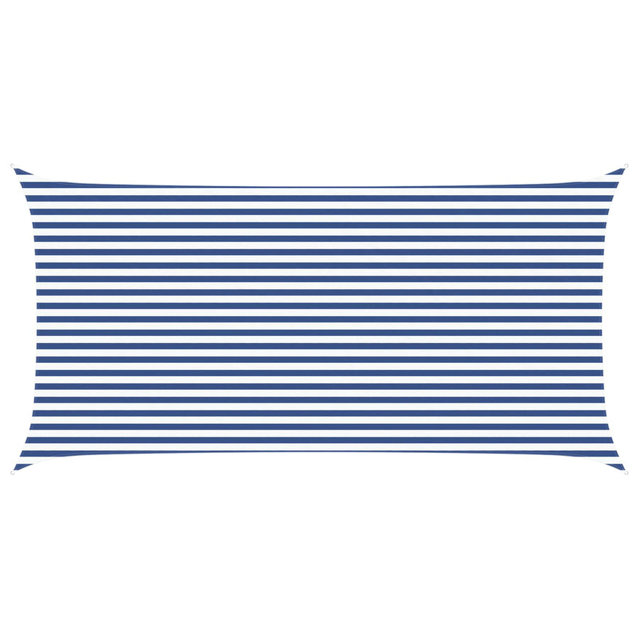 Zonneschaduwzeil Blauw en Wit 6 x 3 m 100% Polyester Oxford