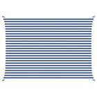 Zonneschaduwzeil 5 x 3,5 m blauw wit polyester