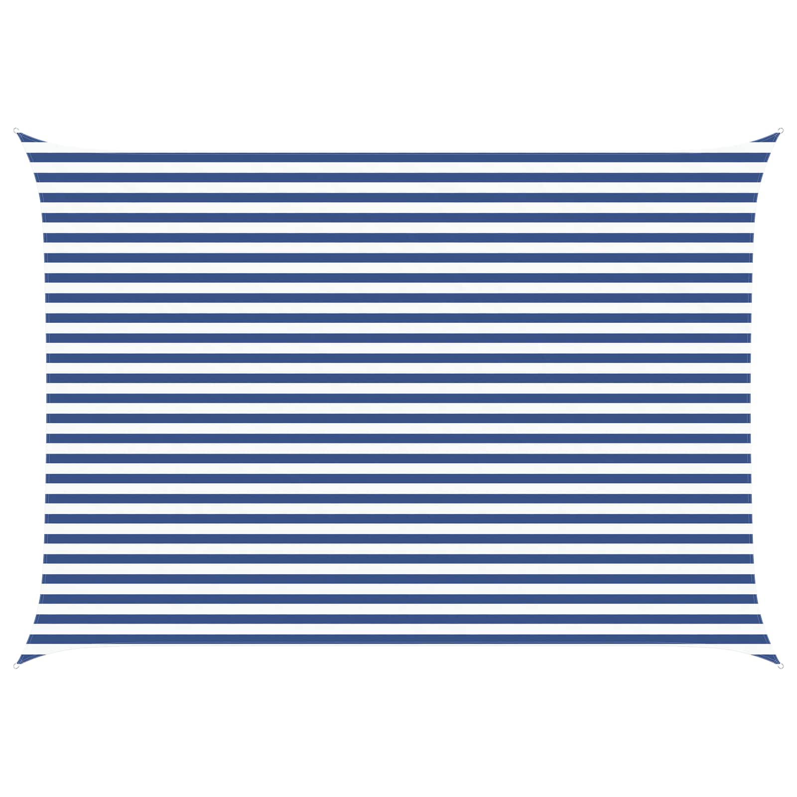 Zonneschaduwzeil Blauw en Wit 5 × 3,5 m 100% Polyester Oxford