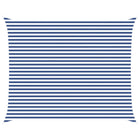 Zonnescherm 5 x 4 m blauw wit polyester