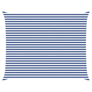 Zonnescherm 5 x 4 m blauw wit polyester