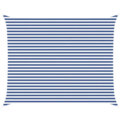 Zonneschaduwzeil Blauw en Wit 5 x 4 m 100% Polyester Oxford
