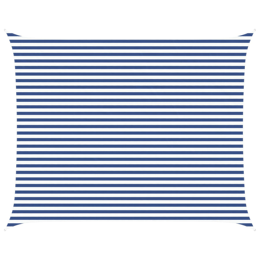 Zonneschaduwzeil Blauw en Wit 5 x 4 m 100% Polyester Oxford