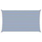 Zonnescherm 7 x 4 m blauw wit polyester