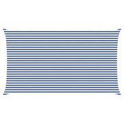 Zonnescherm 7 x 4 m blauw wit polyester