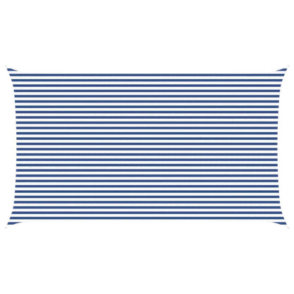 Zonneschaduwzeil Blauw en Wit 7 x 4 m 100% Polyester Oxford
