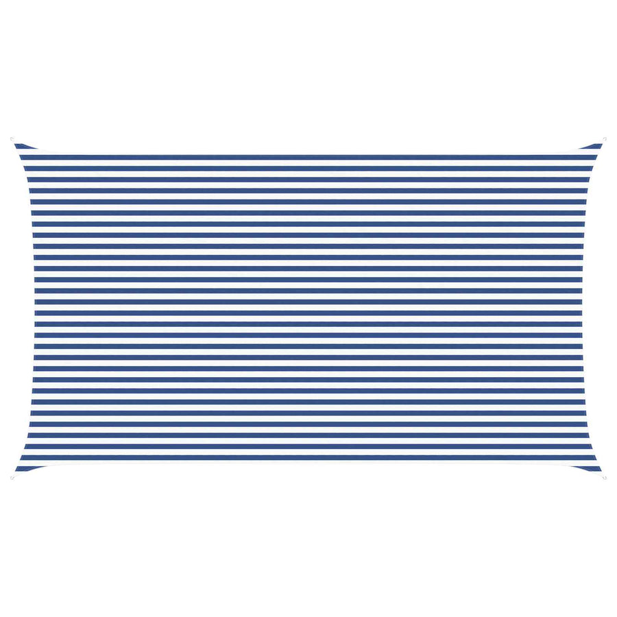 Zonneschaduwzeil Blauw en Wit 7 x 4 m 100% Polyester Oxford