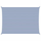 Zonnescherm zeil 7 x 5 m blauw wit polyester