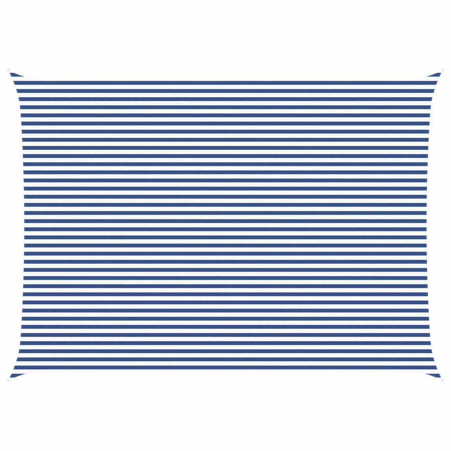 Zonneschaduwzeil Blauw en Wit 7 x 5 m 100% Polyester Oxford