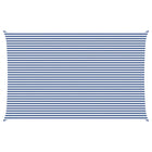 Zonnescherm 8 x 5 m blauw wit polyester