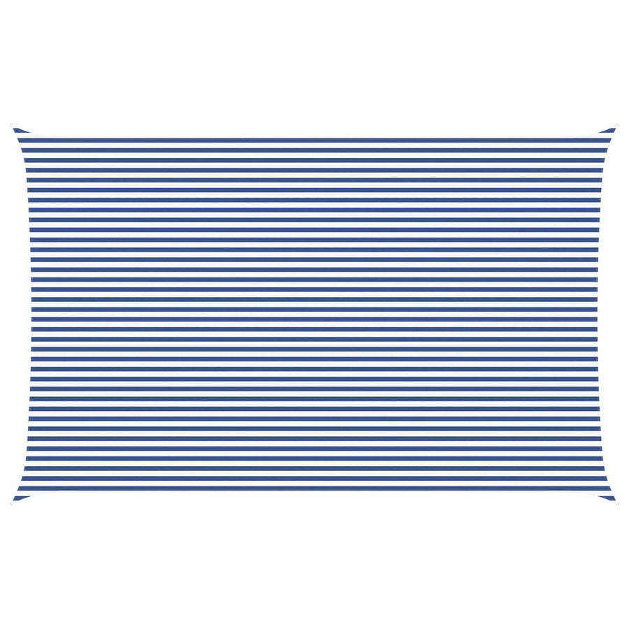 Zonneschaduwzeil Blauw en Wit 8 x 5 m 100% Polyester Oxford