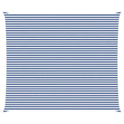 Zonnezeil 7x6 m blauw wit polyester