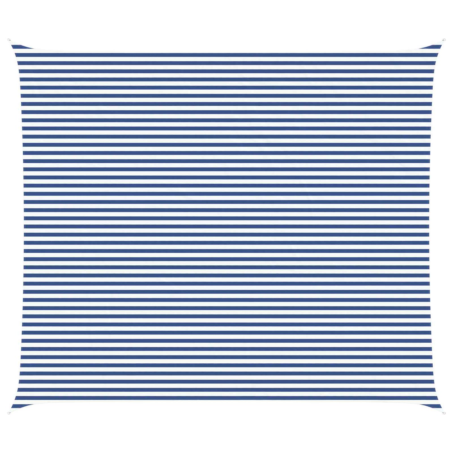 Zonnezeil Blauw en Wit 7 x 6 m 100% Polyester Oxford