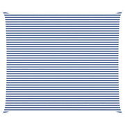 Zonnezeil 7x6 m blauw wit polyester