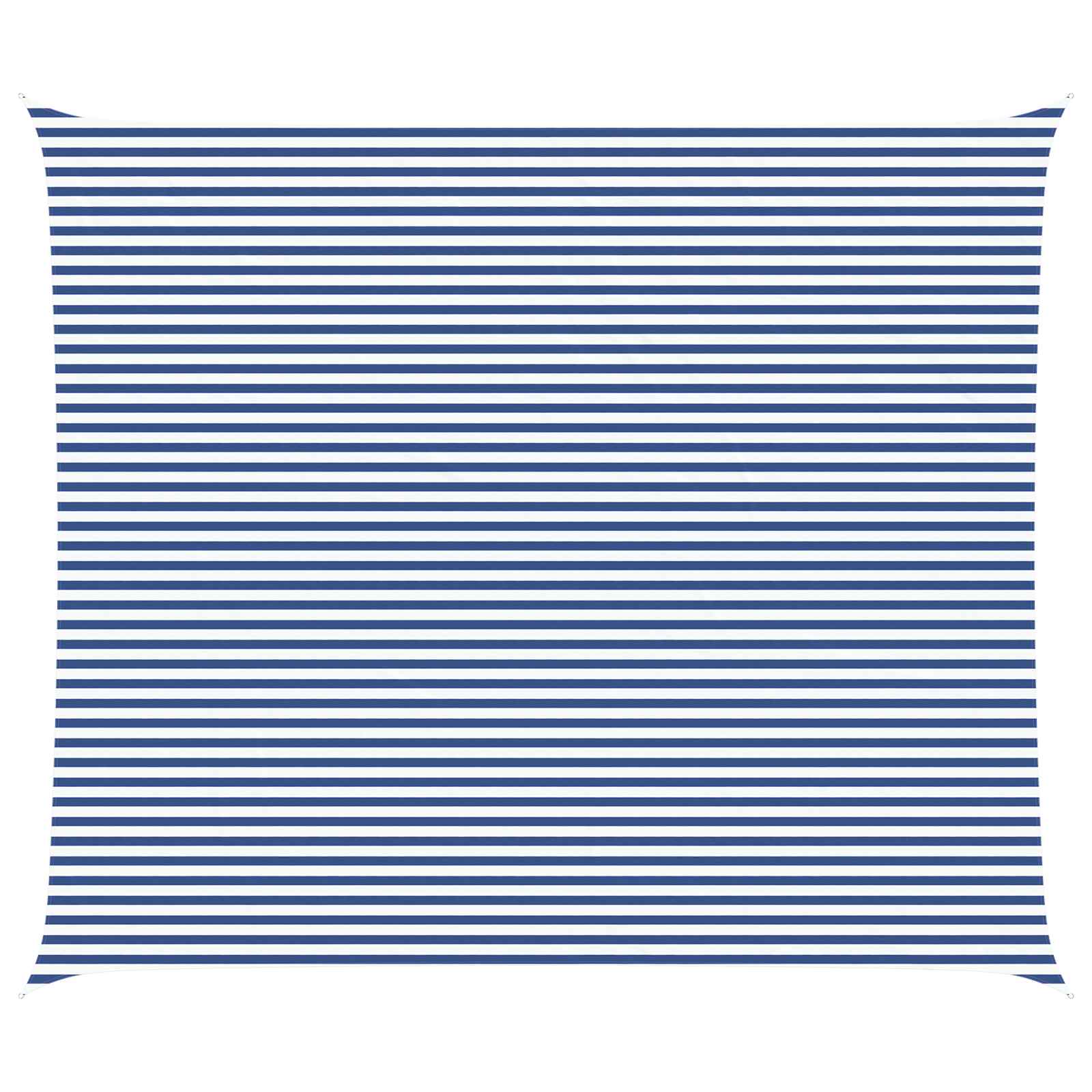 Zonnezeil Blauw en Wit 7 x 6 m 100% Polyester Oxford