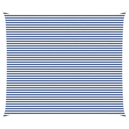Zonnezeil Blauw en Wit 7 x 6 m 100% Polyester Oxford