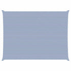 Zonnescherm 8 x 6 m blauw wit polyester