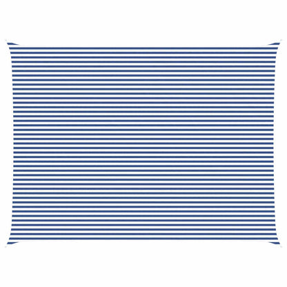 Zonneschaduwzeil Blauw en Wit 8 x 6 m 100% Polyester Oxford
