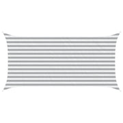 Zonnedoek 4 x 2 m lichtgrijs wit