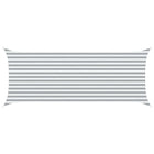 Zonneschaduwzeil 5 x 2 m lichtgrijs wit