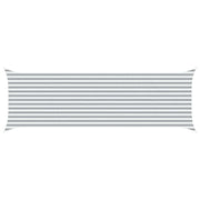 Zonnescherm zeil 6 x 2 m lichtgrijs wit
