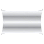 Zonnescherm 5 x 3 m lichtgrijs wit polyester