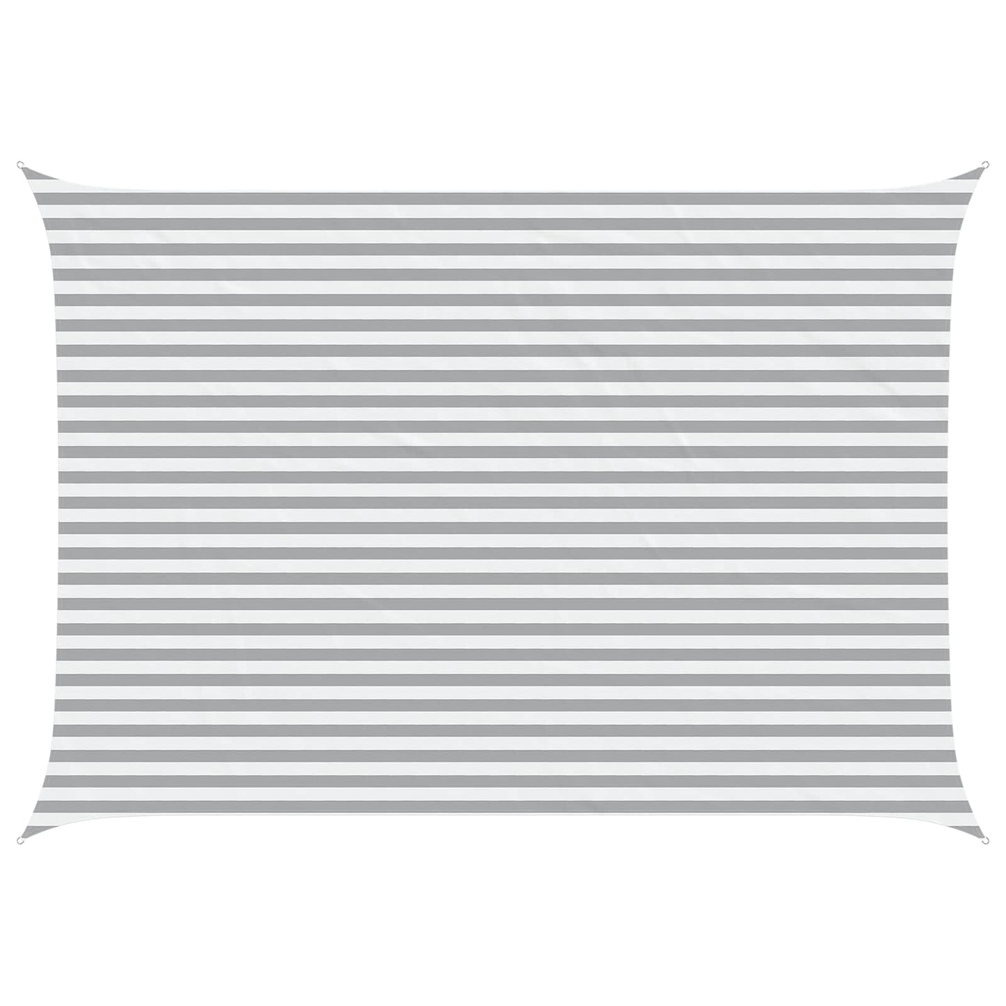 Zonneschaduwzeil Lichtgrijs en wit. 5 × 3,5 m