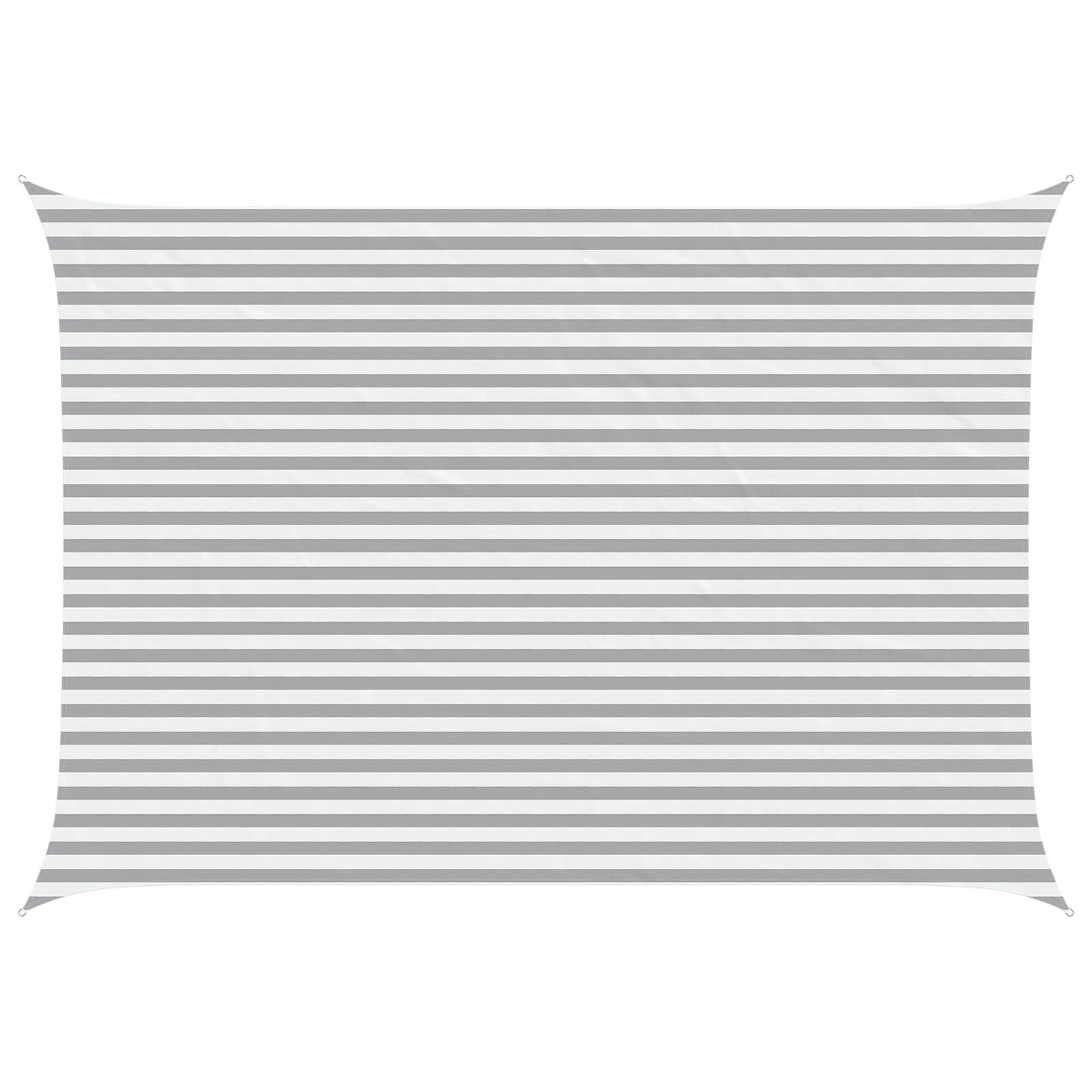 Zonneschaduwzeil Lichtgrijs en wit. 5 × 3,5 m