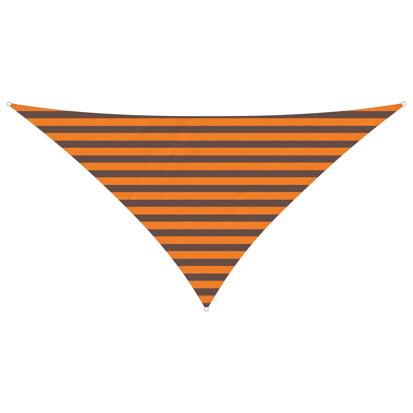 Zonneschaduwzeil Oranje en Bruin 2,5 x 2,5 x 3,5 m