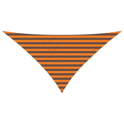 Zonneschaduwzeil Oranje en Bruin 2,5 x 2,5 x 3,5 m