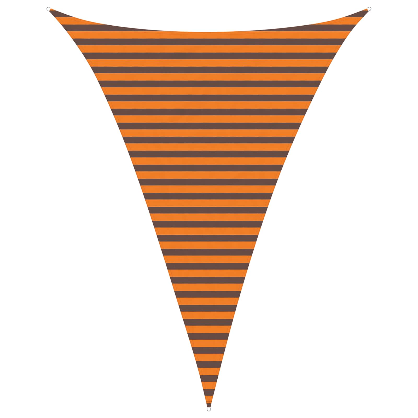 Zonneschaduwzeil Oranje en Bruin 3 x 4 x 4 m