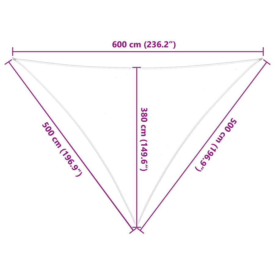 Buiten Zonneschaduwzeil Blauw en Wit 5 x 5 x 6 m