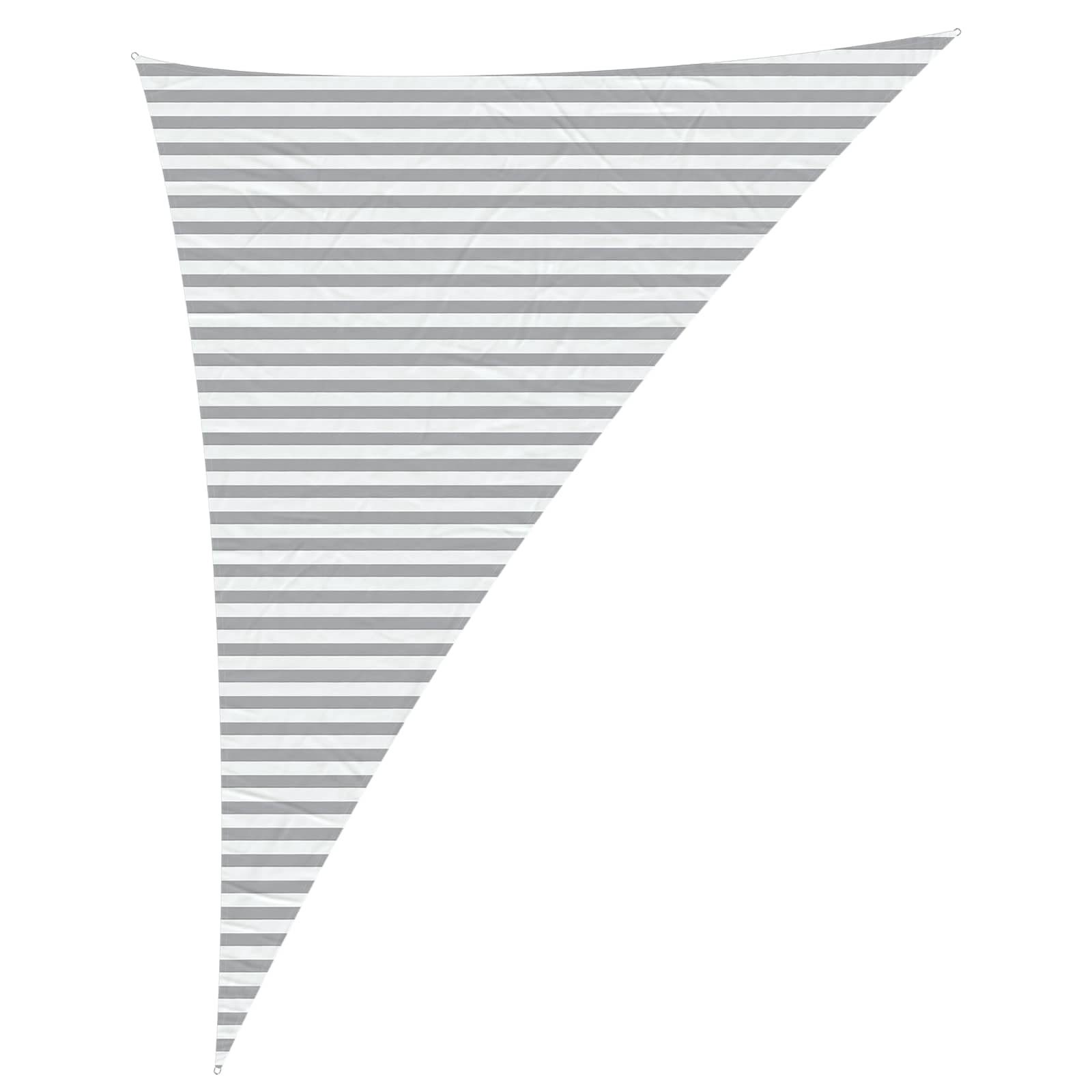 Zonneschaduwzeil Lichtgrijs en wit. 4 x 5 x 6,4 m