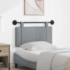 Hanging Headboard Solid Light Grey 90 x 55 x 5 cm Fabric