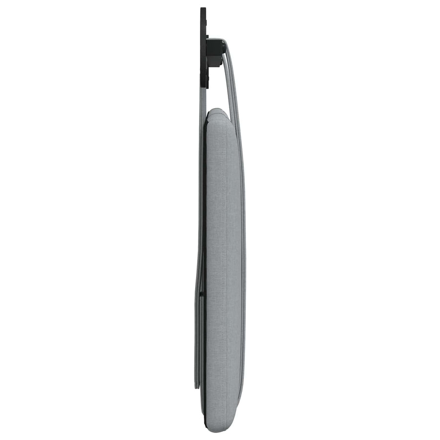 Hangend Hoofdeinde Effen Lichtgrijs 90 x 55 x 5 cm Stof