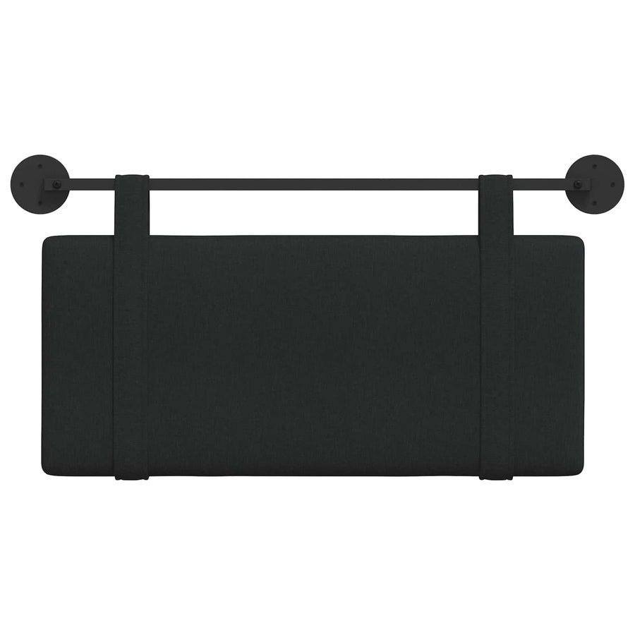 Hangend Hoofdeinde Wandgemonteerd Zwart 90 x 55 x 5 cm Stof